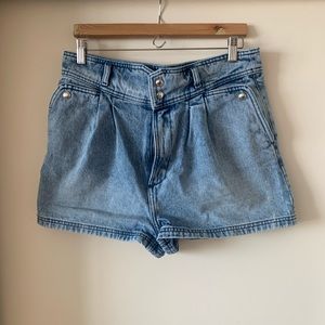 IRO brand high-waist jean shorts. Like new!